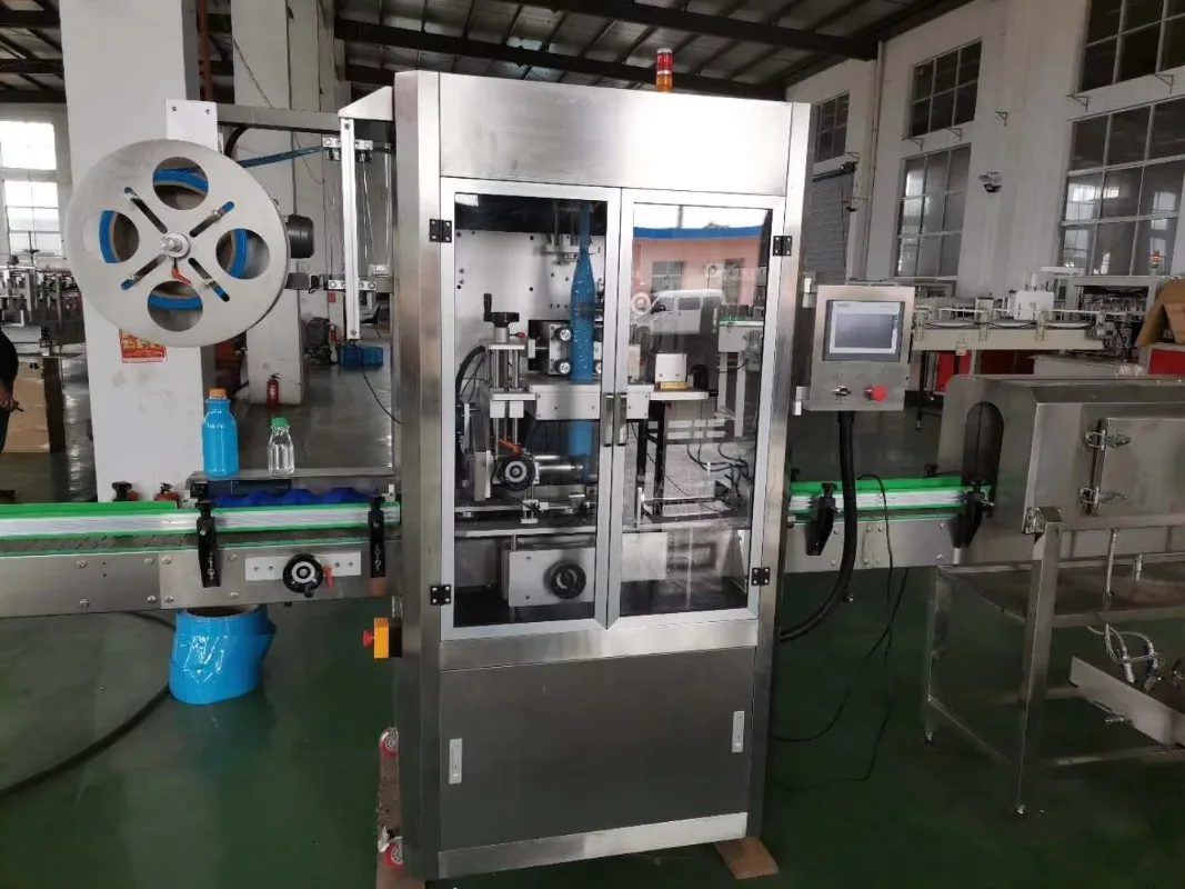 Custom Automatic Heat Shrink Labeling Machine PVC Sleeve Seaming Equipment for Plastic Bottles