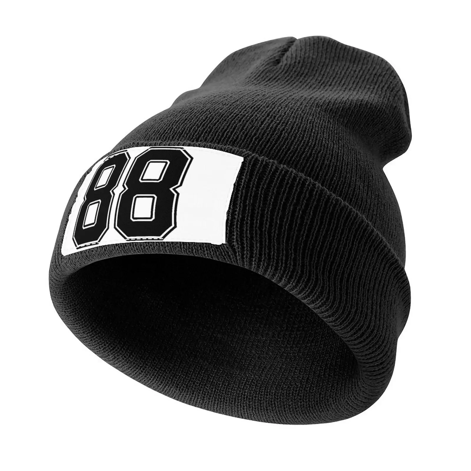 Black Number 88 lucky sports jersey eighty eight Knitted Cap derby hat Uv Protection Solar Hat Golf Mens Hats Women's