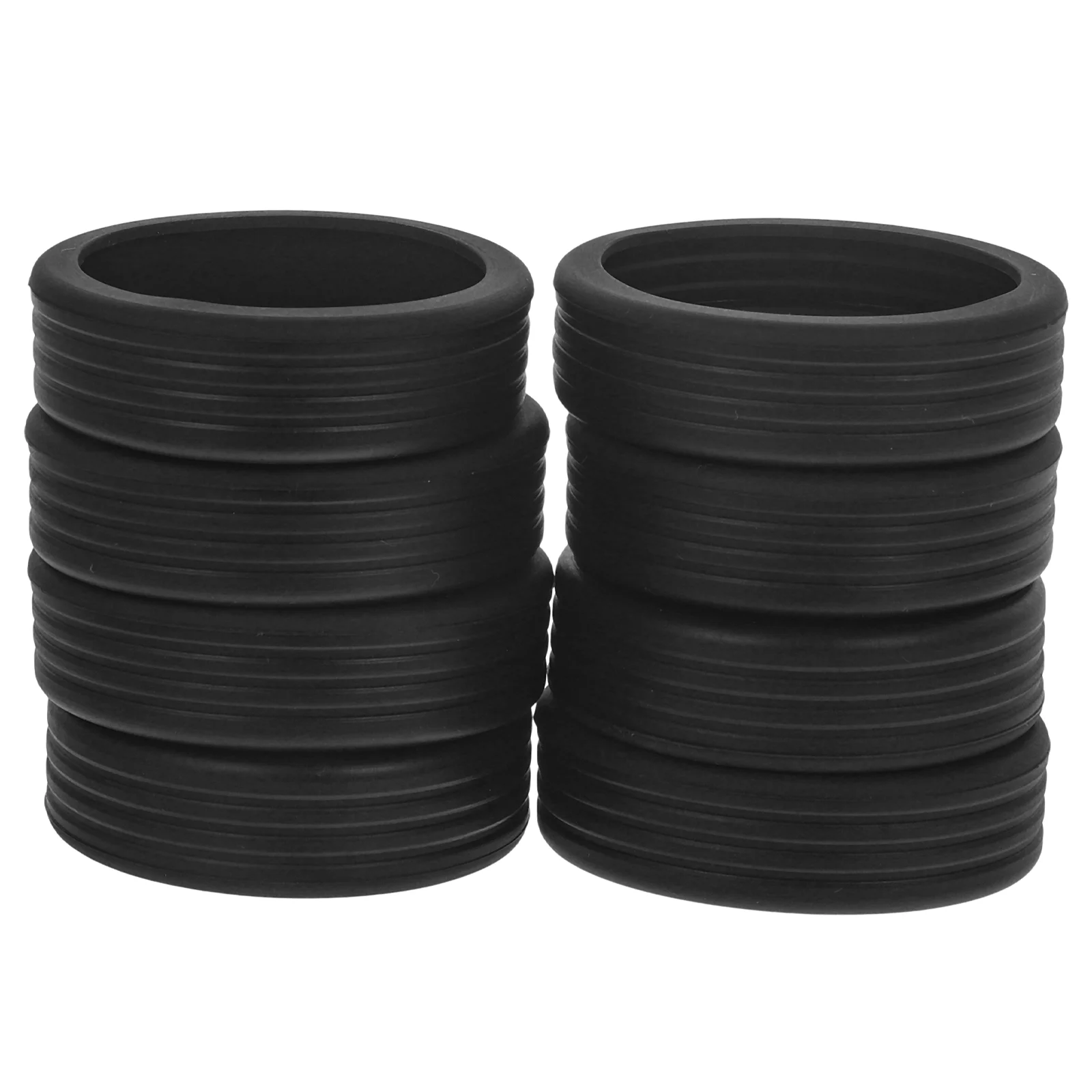 

8 Pcs Boots Floor Mat Luggage Case Caster Wheels Suitcase Protector Covers Silica Gel Protectors