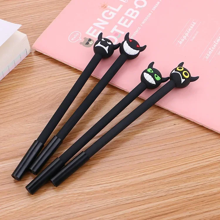 

50 шт., креативная нейтральная ручка с головой быка, милый бык, король демонов, вода, милые обучающие канцелярские принадлежности, мультяшная подпись B