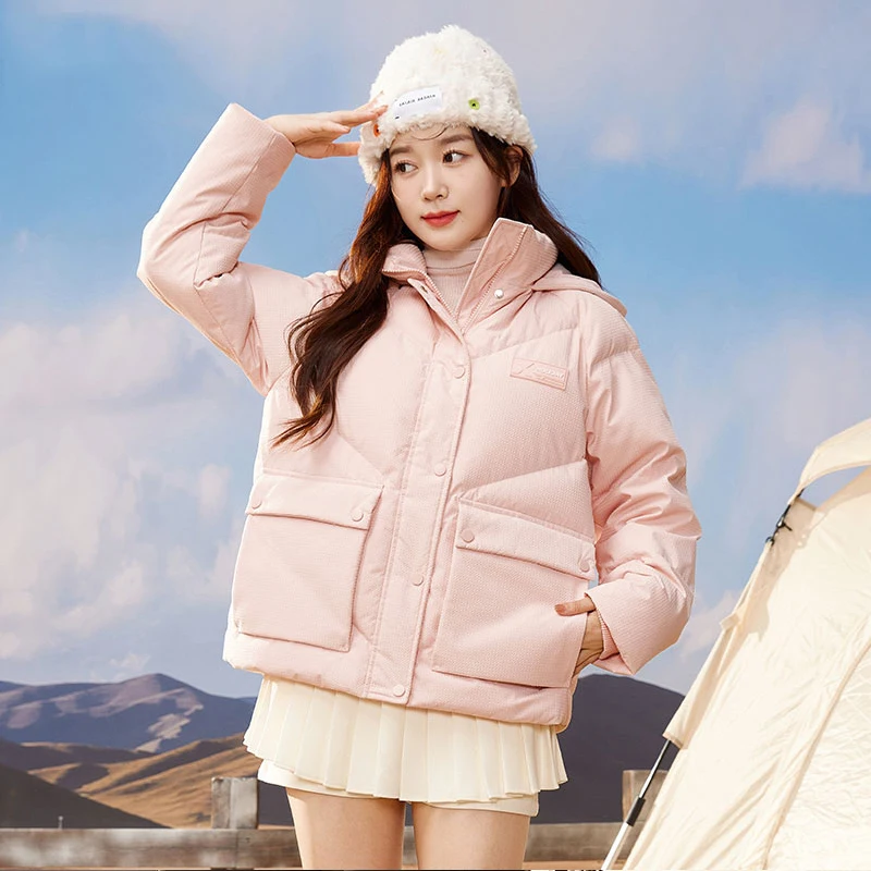 Shascullfites Melody Candy Color Down Jacket Women Hooded Down Coat Korean Thick Warm Outerwear Women's Clothing Short