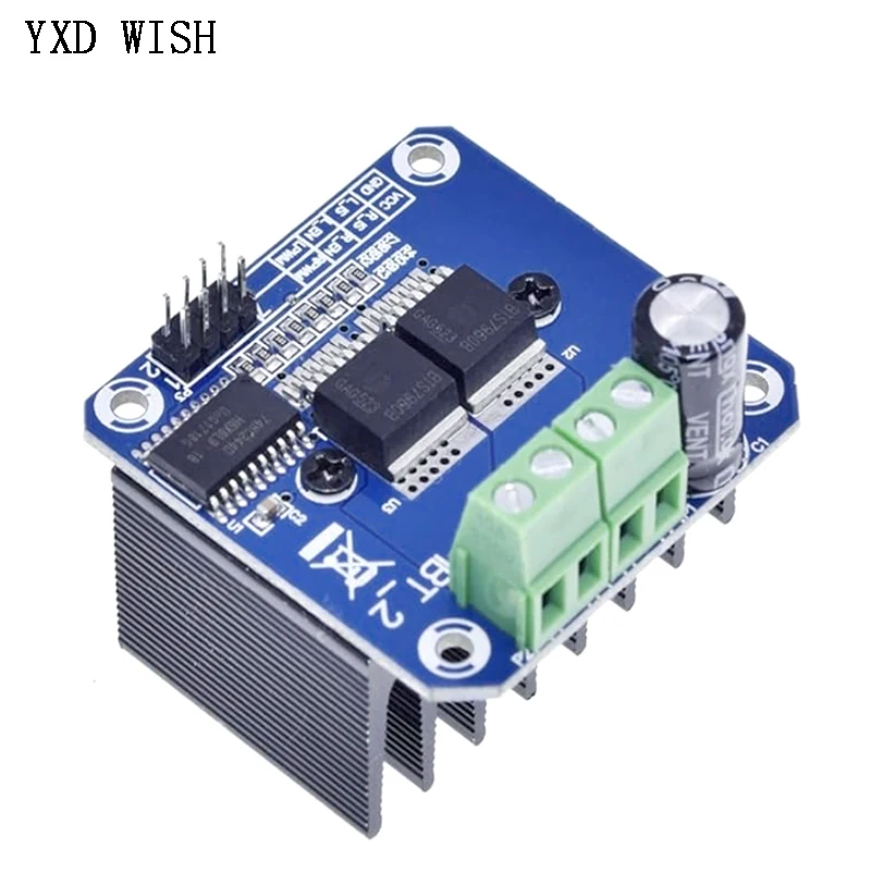 H-Bridge High-Power Motor Driver Module, Double BTS7960, 43A, DIY Smart Car Current Diagnostic Drive Board For Arduino