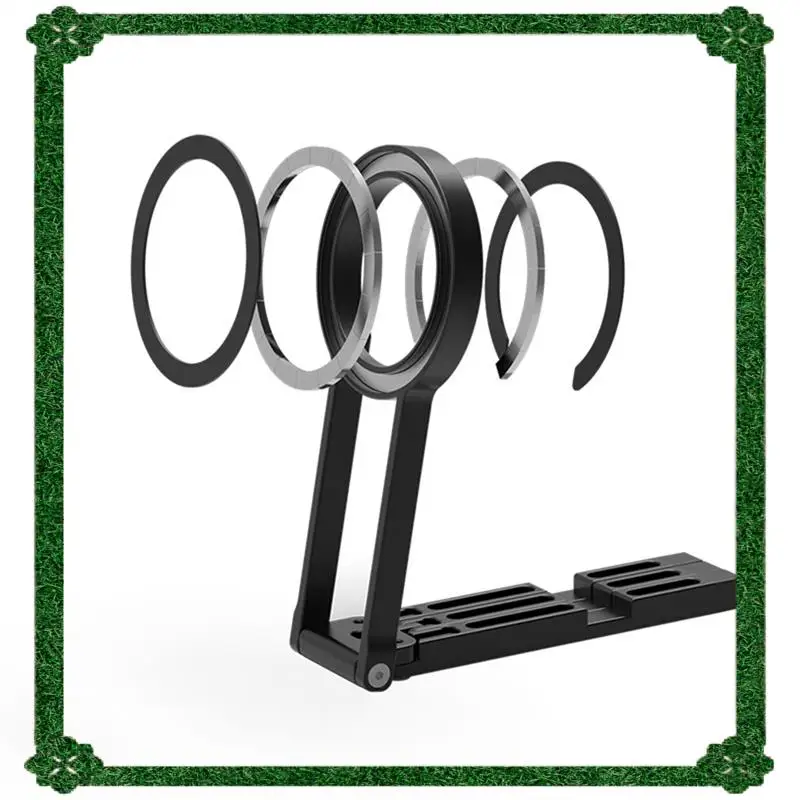 

24-Hour Delivery Magnetic Foldable Phone Stand With Fill Light Mini Mobile Phone Desktop Stand Selfie Holder For Magsafe Iphone