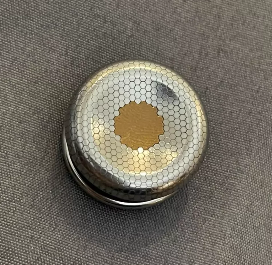Used EDC Titanium carved superconducting Button 24.5 * 13mm fidget spinner metal decompression toy