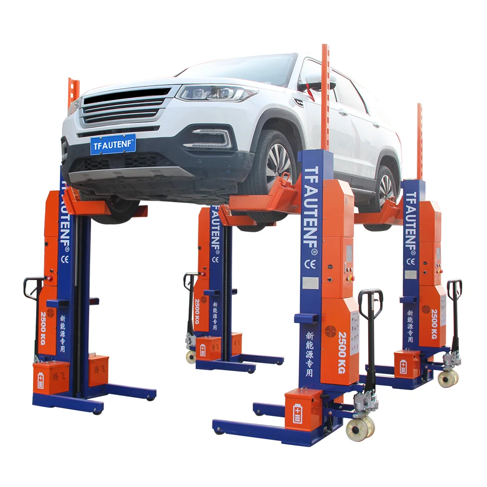 TFAUTENF 10 Tons Portable Heavy Duty Lift with Emergency Stop & Manual Handle Operation