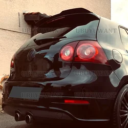 Per VW MK5 GTI Hatchback Spoiler Plastica ABS di alta qualità Gloosy Nero Auto Ala di coda Decorazione Spoiler sul tetto posteriore