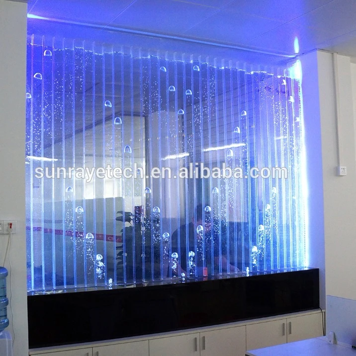 

Customization.H6*W6ft Programmable Water Bubble Wall Acrylic Panel Screen Divider Water Bubble Wall for Office
