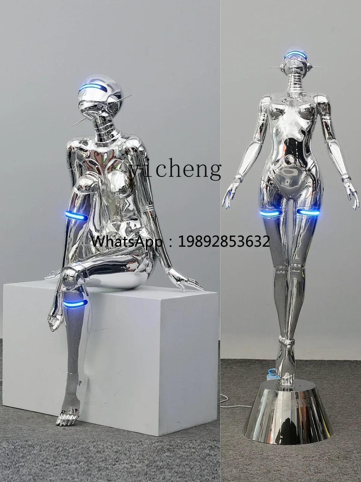 

Machinery Ji Sculpture Muse Large Technology Character Ornament Bar KTV Trend Decoration home accessories