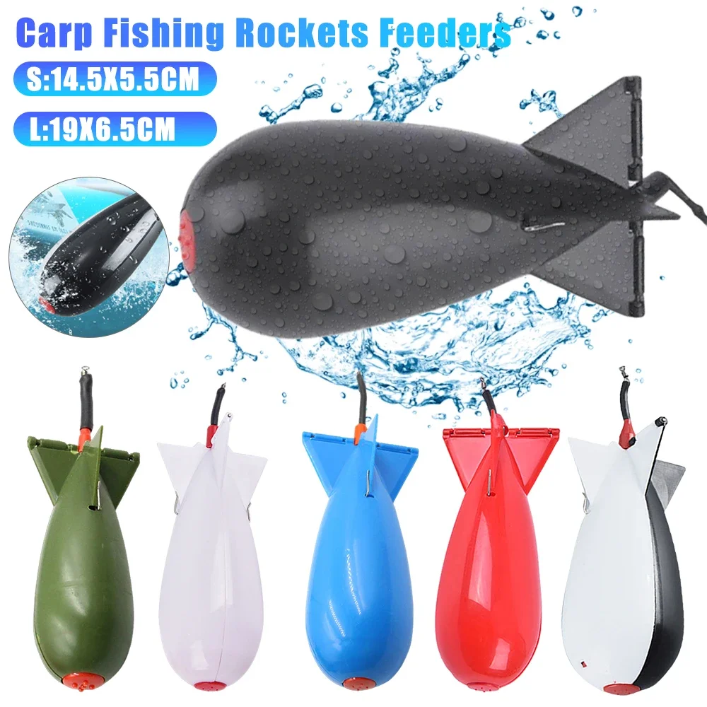 Carp Fishing Rocket Feeder Small Spod Bomb Float Bait Holder Portable Lure Container Position Gear Fishing Tackle Accessories