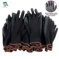 Guantes de poliuretano sin logotipo, guantes de trabajo de seguridad, guantes de reparación, guantes recubiertos de palma, suministros para carpintero, 10/20 pares