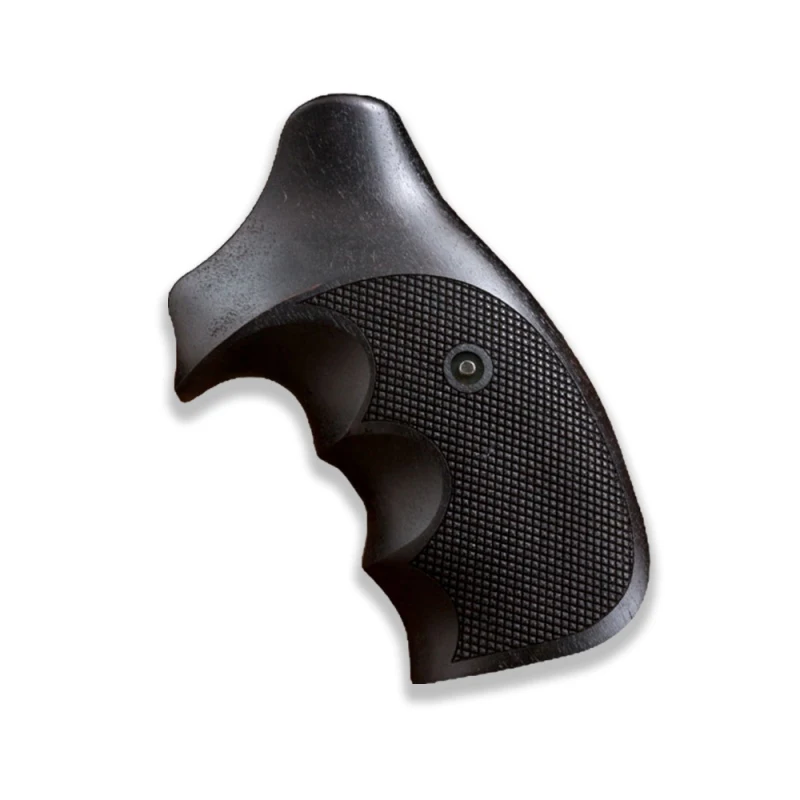 KSD Brand Smith Wesson N Frame Round Butt Compatible Walnut(Black Painted) Grip