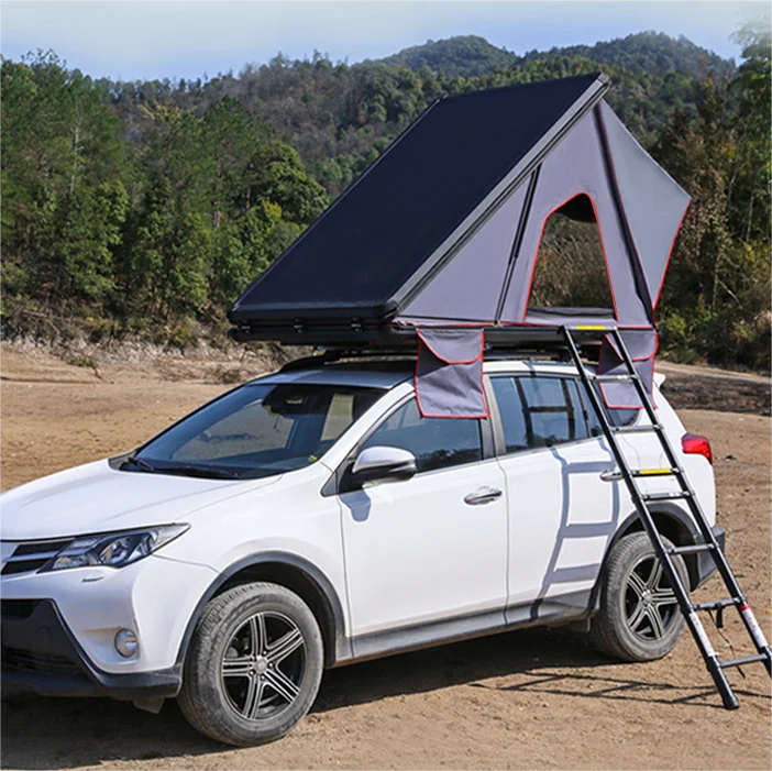 factory hot sales vehicle mounted tent outdoor camping roof tents auto hard shell car rooftop 