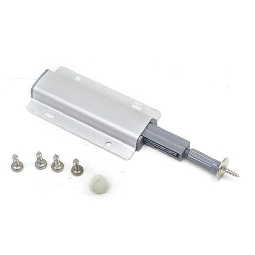 

Alloy Cabinet Cupboard Latch Door Drawer Push To Open System Damper Buffer for Closet Cupboard Cabinet Furniture (Silver)