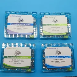 200 Pieces /box Dental Buccal Tubes 1st/2nd MBT/Roth U1/L1 0.022 Bondable Mesh Base Non-cov Bondable Orthodontics