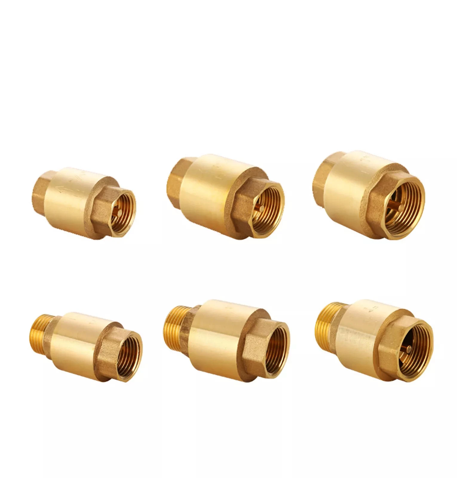 1 Stück Messing-Einweg-Rückschlagventile BSP 1/2 Zoll 3/4 Zoll 1 Zoll Außen-/Innengewinde Rückschlagventil
