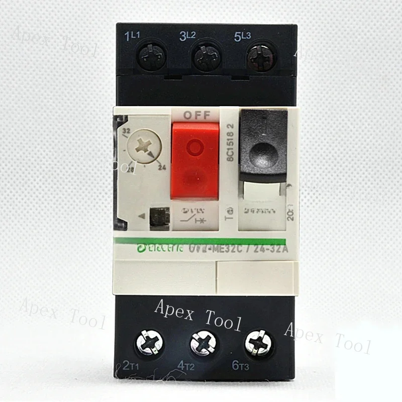 

Original Schneider Contact GV2-ME32C Power Motor Protection Circuit Breaker GV2ME32C 24-32A Push Button 3P Thermal Magnetic Type