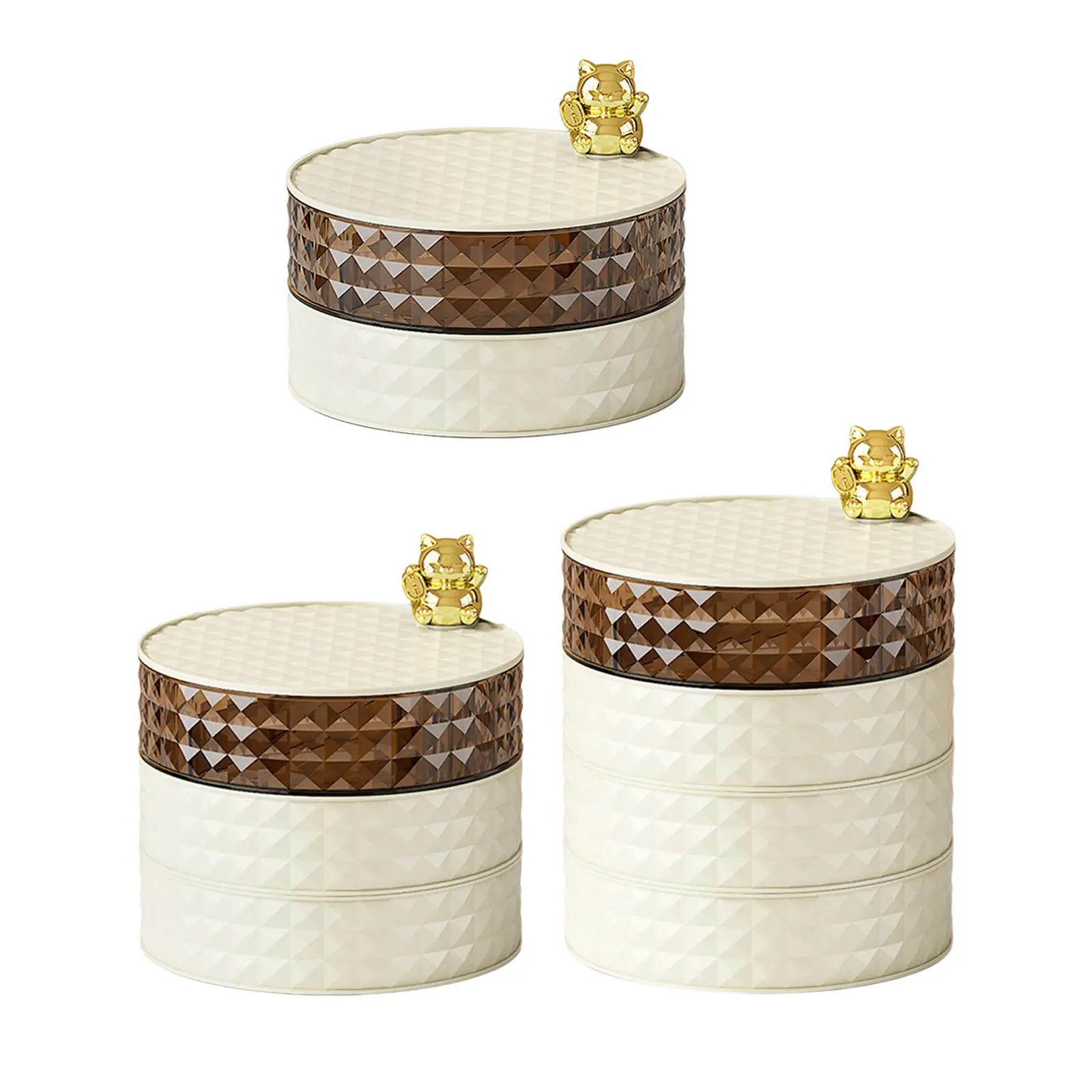 

Органайзер для ожерелья и сережек, коробка для хранения закусок, коробка для конфет, вращающаяся коробка для хранения сережек, ювелирных изделий