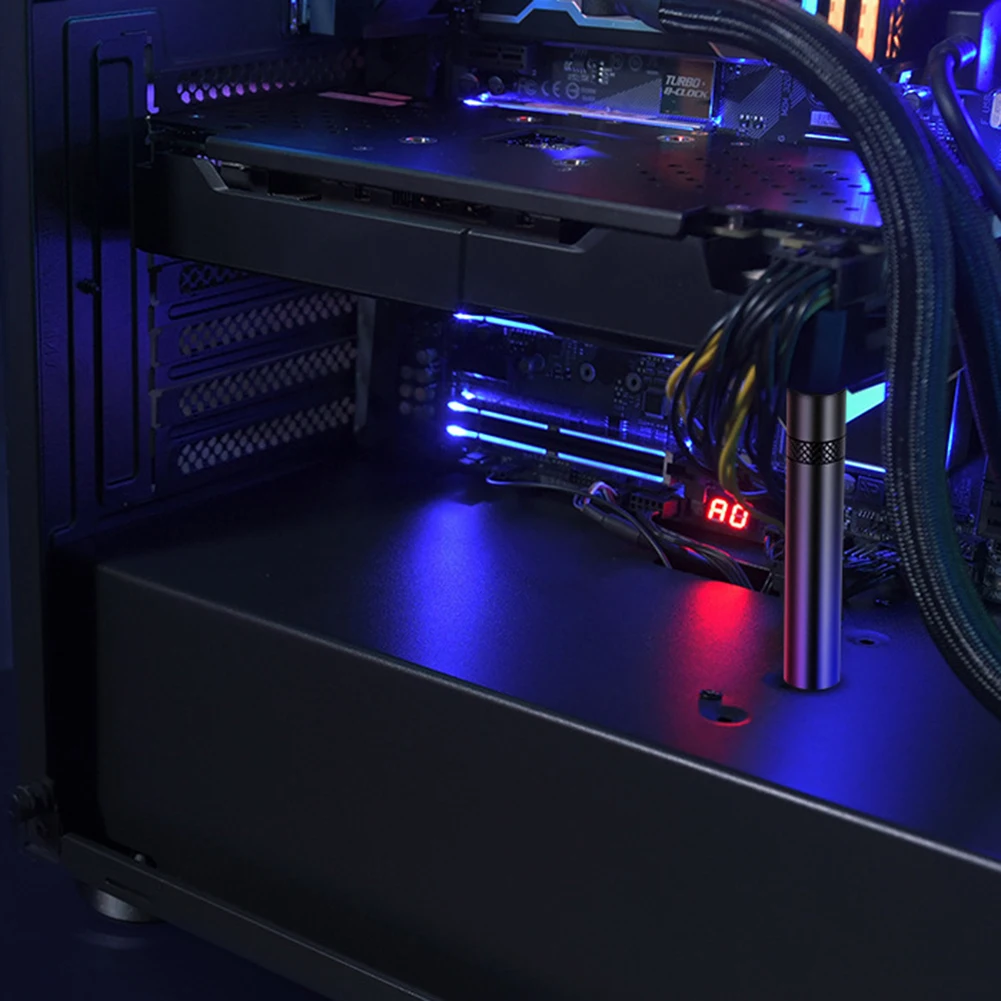 

Video Card Sag Holder Bracket Vertical Telescopic Rotating GPU Sag Bracket Video Card GPU Holder Computer PC Case Mount Bracket