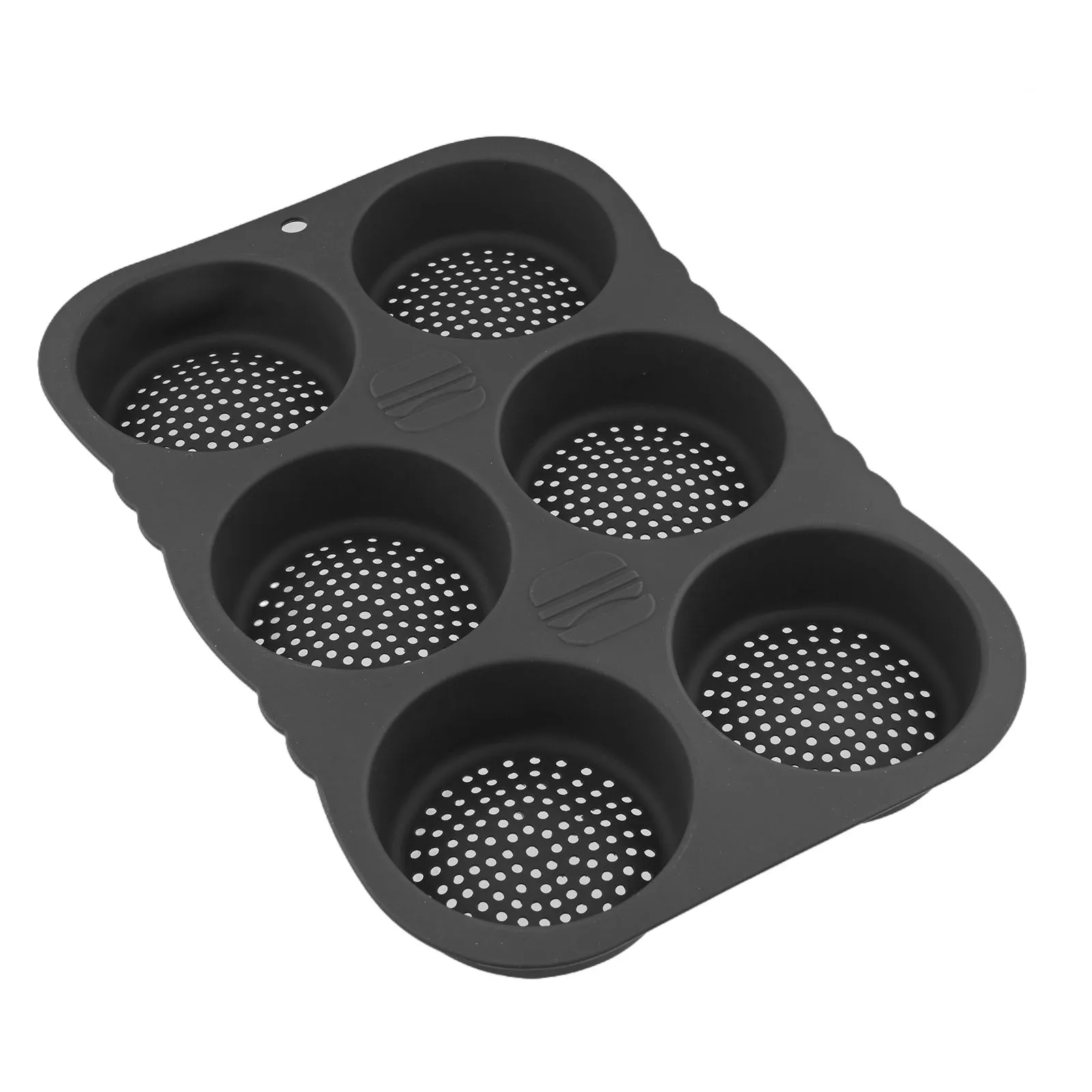 

Silicone Hamburger Bun Mold 6 Cavity Loaf Pan Non Stick Baking Moulds Muffin Cake Pastry Pan Tray Kitchen Bakeware