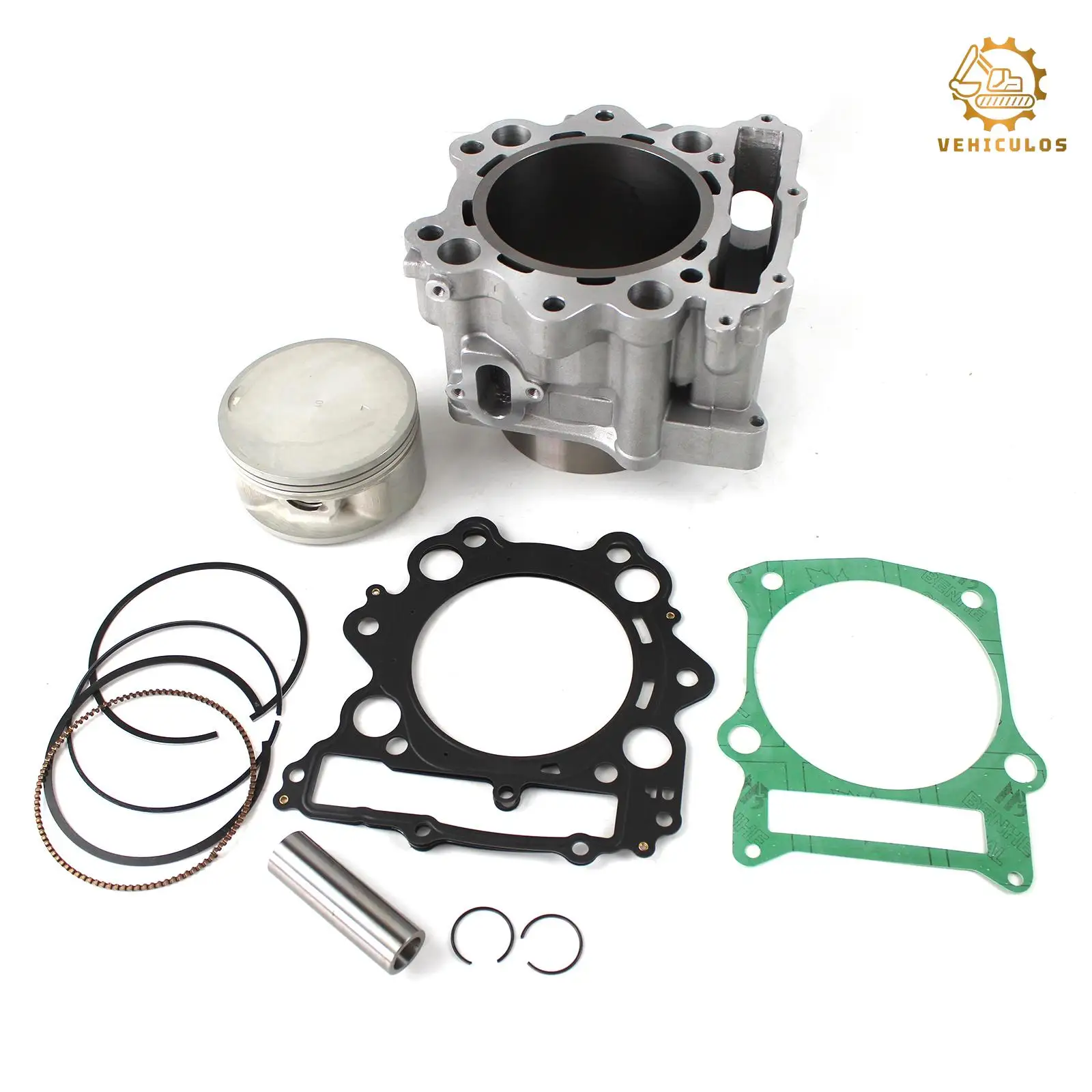 

Cylinder Head Piston Gasket Kit 102mm For HiSUN UTV 700 Massimo Bennche Qlink SuperMach Engine Rebuild OEM# 12100-007-0000