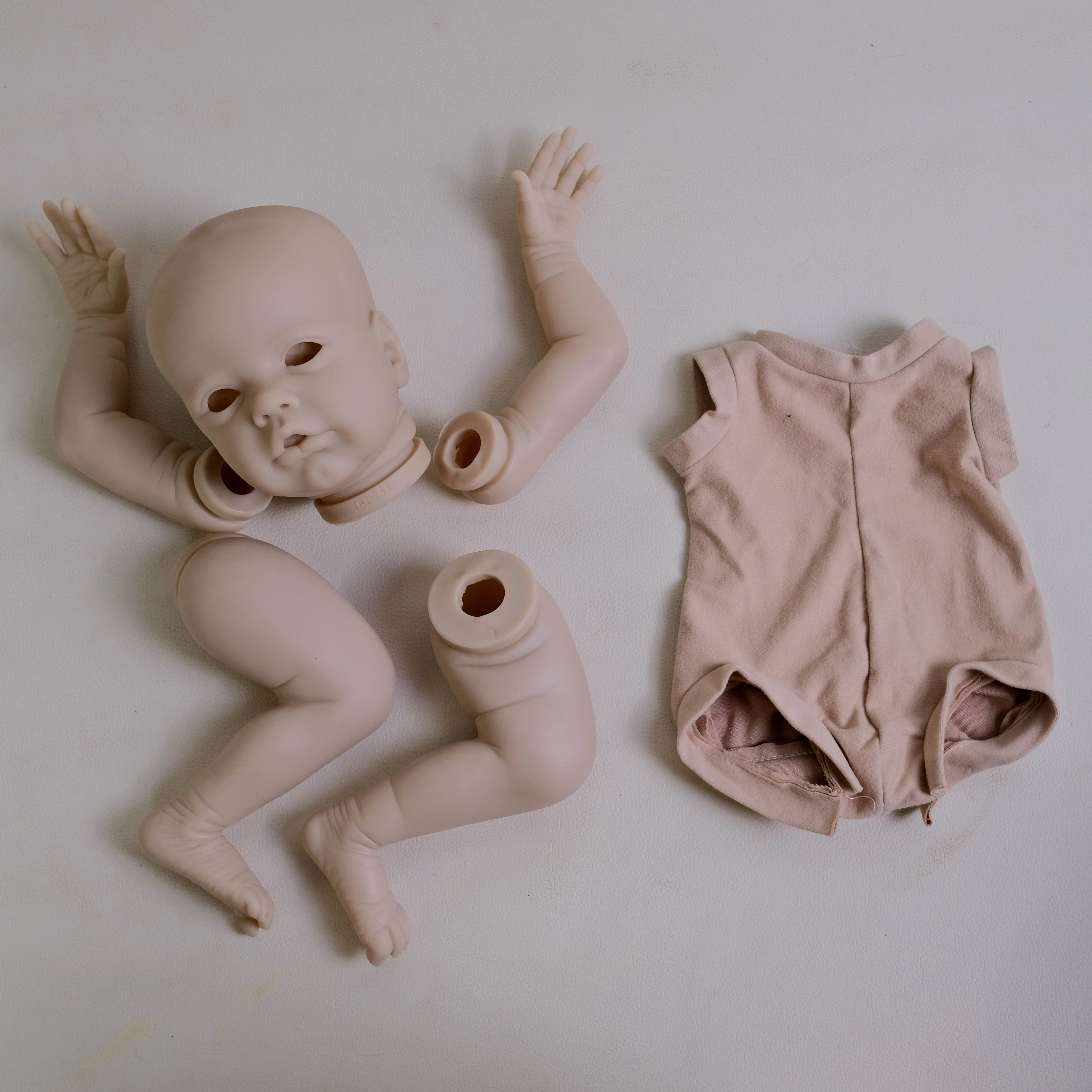 New Twins NPK 19 pulgadas Primrose Sleep and Awake Twin baby Kit de muñeca Reborn sin pintar