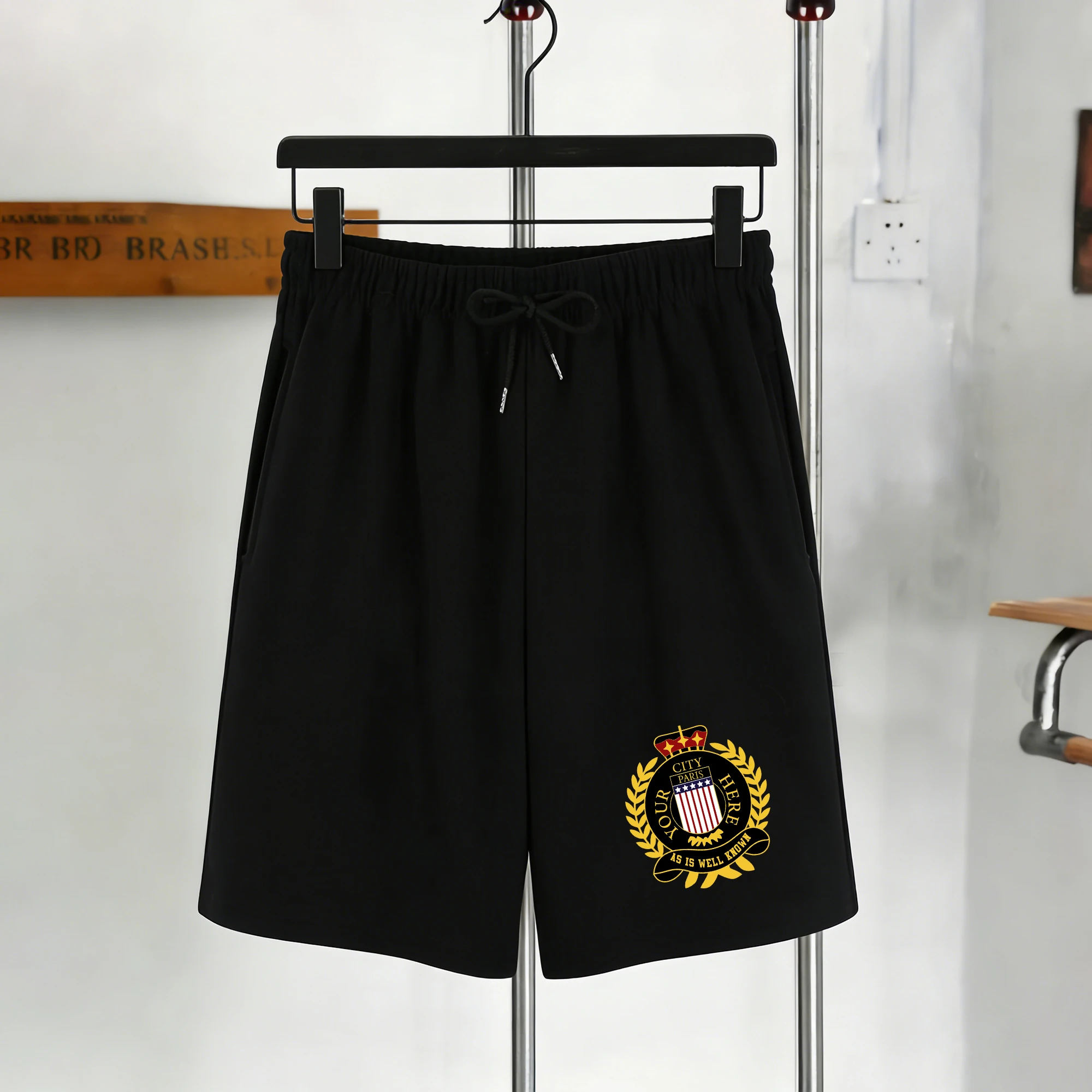 

Мужские ретро-шорты с принтом «Благородная аура», удобные, модные, свободные, черные, спортивные, мягкие, унисекс, повседневные, в уличном стиле