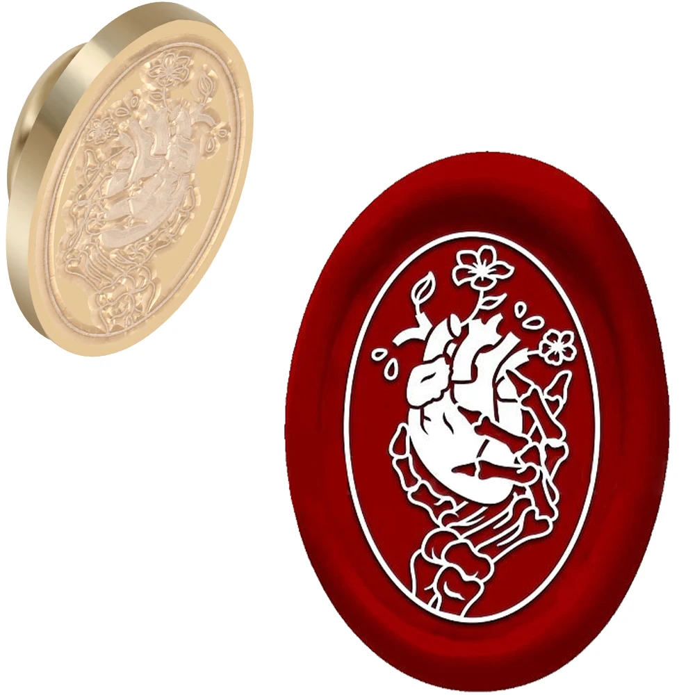 Sleutel Meisje Fan Bloem Hand Lakzegel Stempel Ovaal Verwijderbare Messing Hoofd Voor Notebook Cadeau Enveloppen Uitnodigingskaart Decoratie