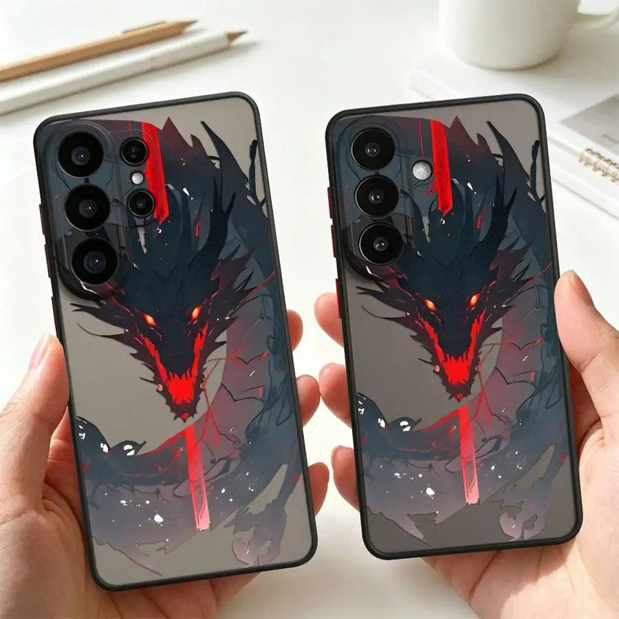 Funda Back Phone Cover Case for Samsung Galaxy S26 S25 Ultra S20 FE S23 FE S22 S24 Plus Note 20 Ultra 10+ S21 Cartoon Retro