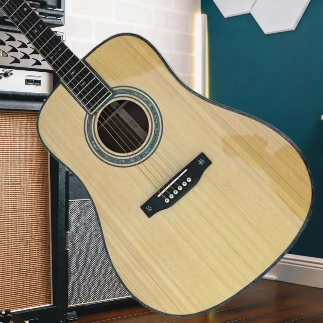 D42 Solid Spruce Top 6 Strings Acoustic Guitar Rosewood Back Sides Rosewood Bridge 41 Inch Beginner Classic Gift Free Shipping