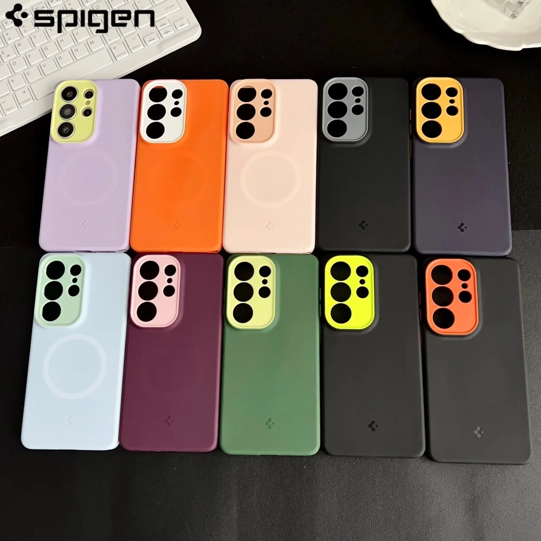 Oryginalne etui Spigen z płynnego silikonu do Samsung Galaxy S26 Ultra S25 Ultra z obsługą ładowania bezprzewodowego Magsafe, odporne na wstrząsy. — zdjęcie produktu 2