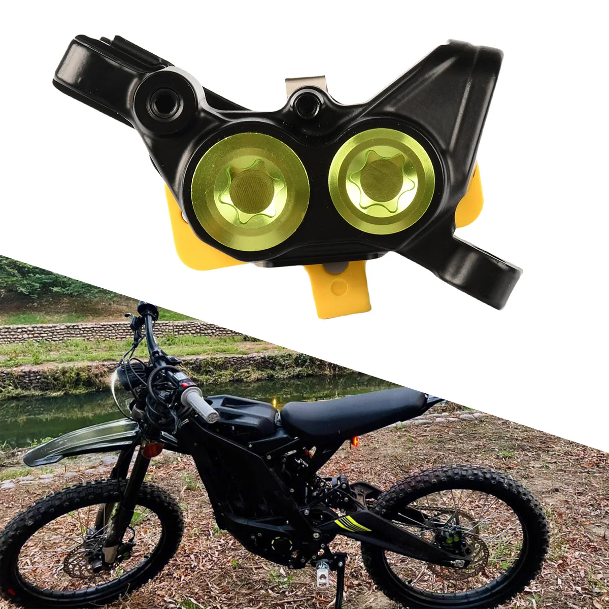 Novo Sistema Integrado de Bomba de Freio para Surron Light Bee X - Acessórios Originais para Freio Dianteiro e Traseiro de Moto Off-Road