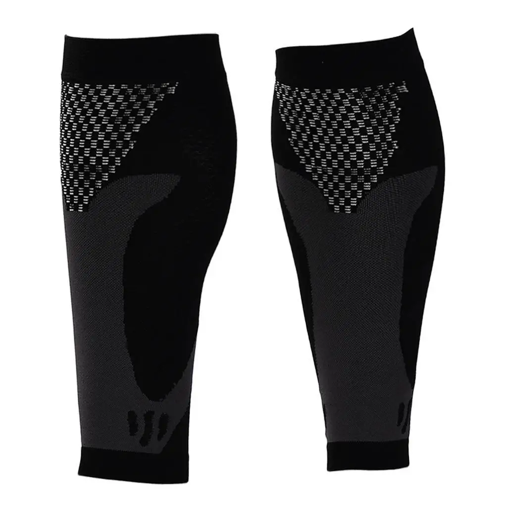 Leg Support Sleeve Durable Nylon Calf Compression Socks Pain Relief for Running Fitness Gym Exercise