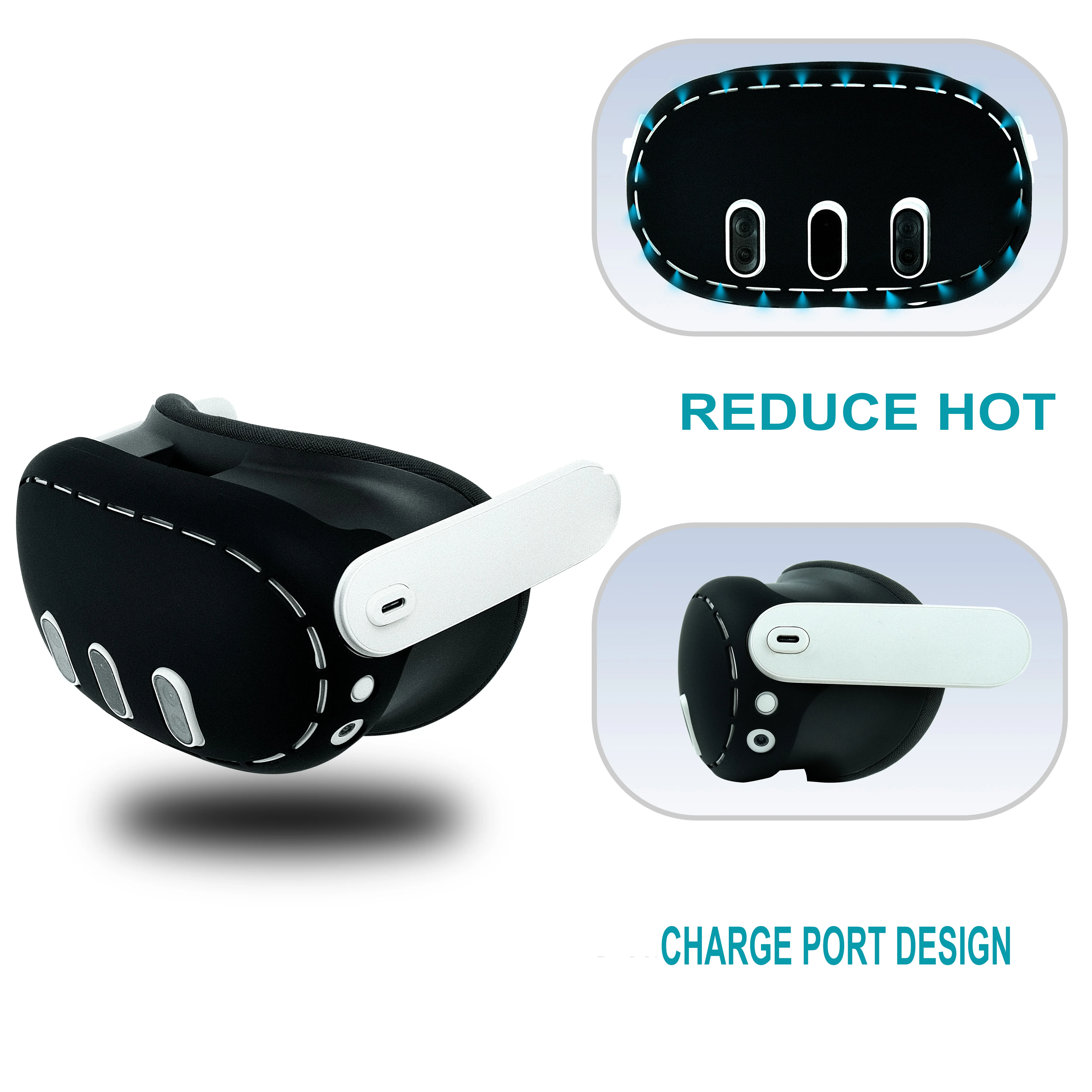 غطاء واقي لعدسة Vr ، مقاوم للغبار ، مضاد للخدش ، غطاء عدسة بديل ، ملحقات Meta Quest 3