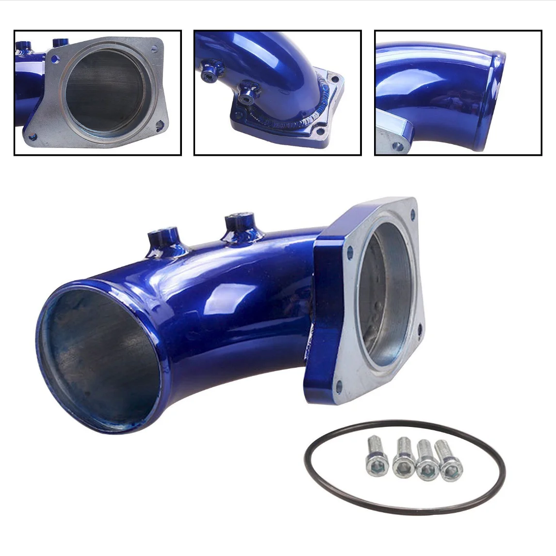 EGR インテークパイプ インテークエルボキット フォード F-250 350 2003-2007 パワーストローク 6.0L ディーゼルエンジン アルミニウム合金 EGR-1040 に適合