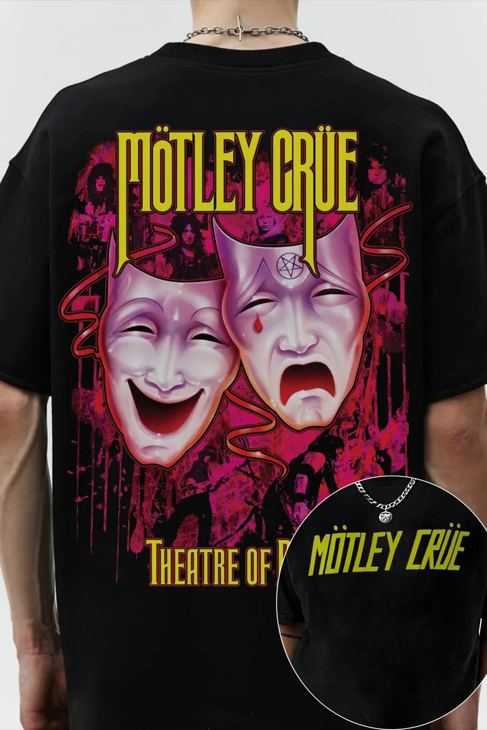 Retro 2026 Motley Crue Band Graphic TShirt Mens Womens Cotton Tee