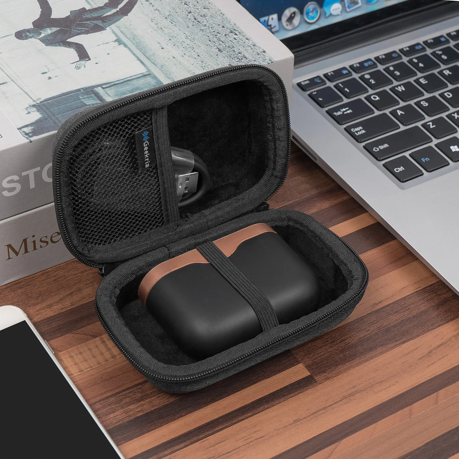 เคสหูฟัง Geekria Shield เข้ากันได้กับหูฟังเอียร์บัด True WIRELESS ไร้สาย WF-1000XM3 Sony Bose