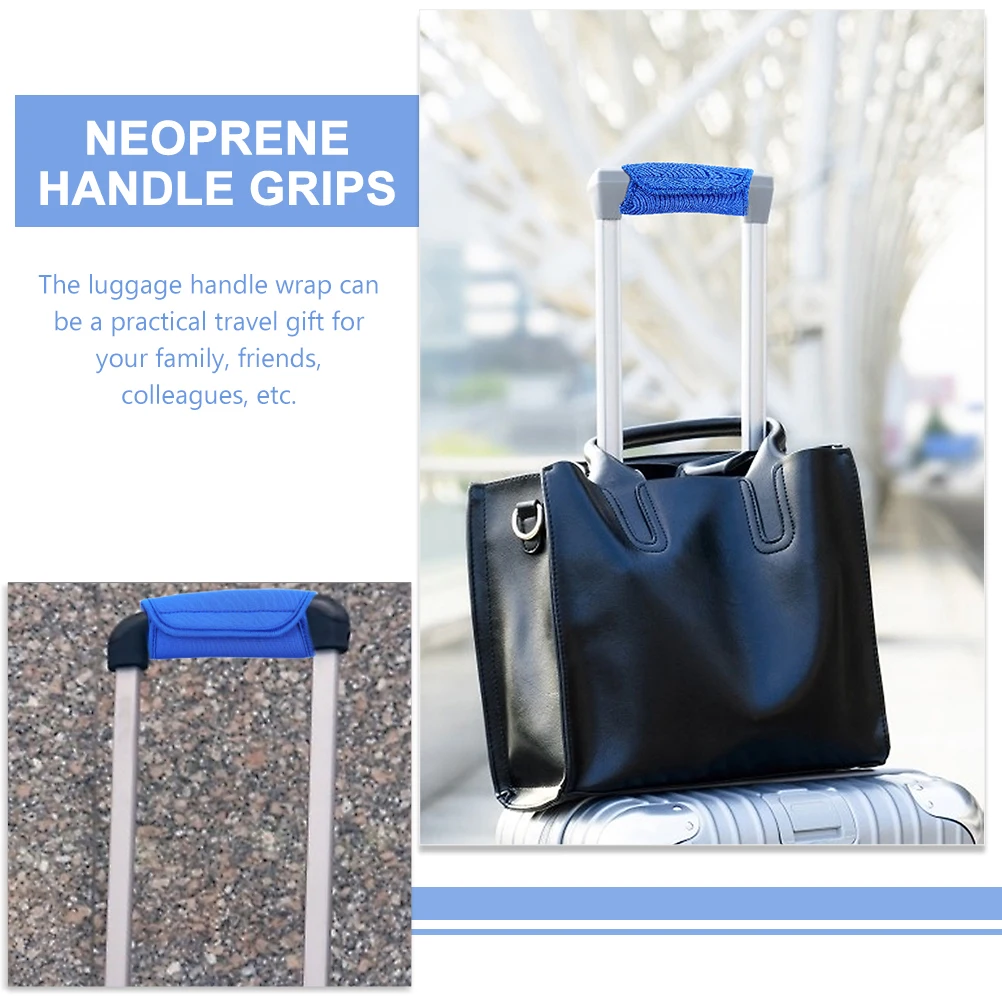 

2 Pcs High Elasticity Armrest Protector Strollers Handle Neoprene Suitcase Cover