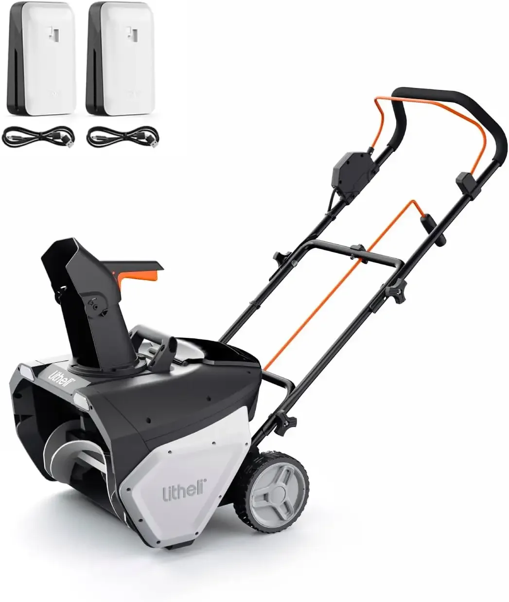 Cordless Brushless Snow Blower, 20'' 40V Electric Snow Thrower for Driveways, 4.0Ah Battery Included