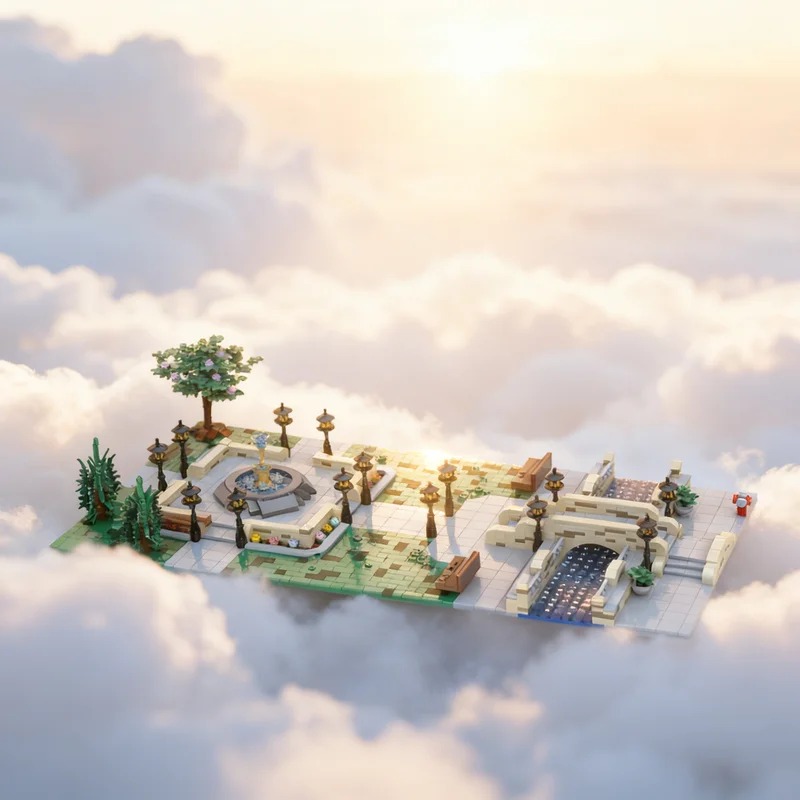 

3636 деталей MOC: Конструктор «Парк и Город» – Креативный подарок для сборки, декор для дома и офиса, идея для взрослых и детей