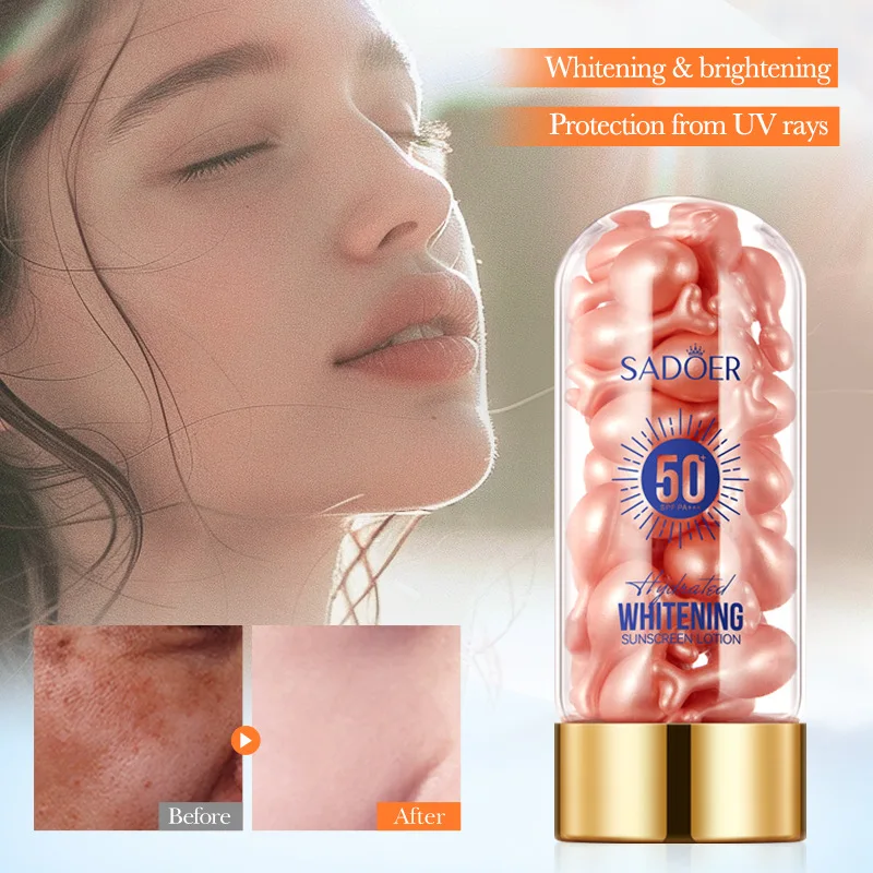 Face Body Whitening Sunscreen Cream SPF50+ Refreshing Waterproof UV Protector Concealer Moisturizing Brightening Sunblock Lotion