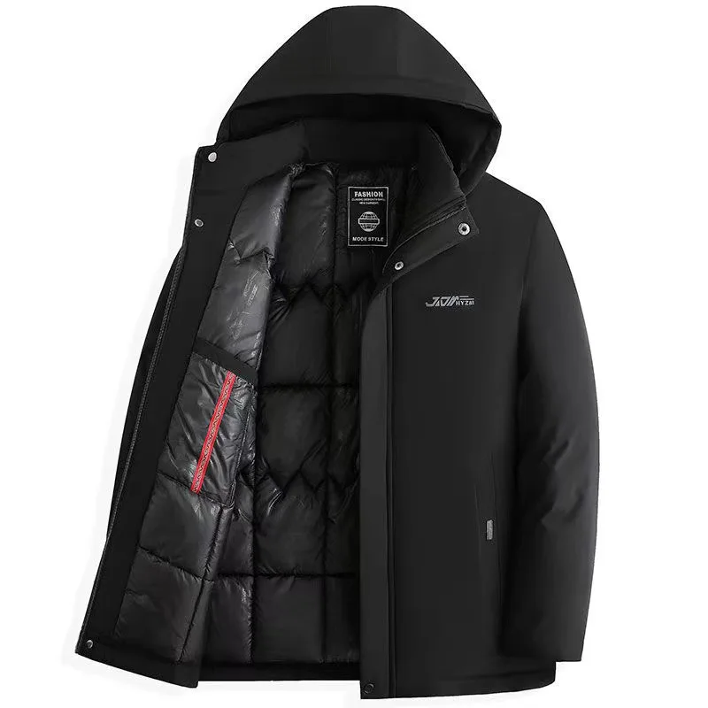 2025 winter new style hooded jacket sill-like cotton jackets men,mens fashion thicken warm parkas winter coat male size XL-5XL