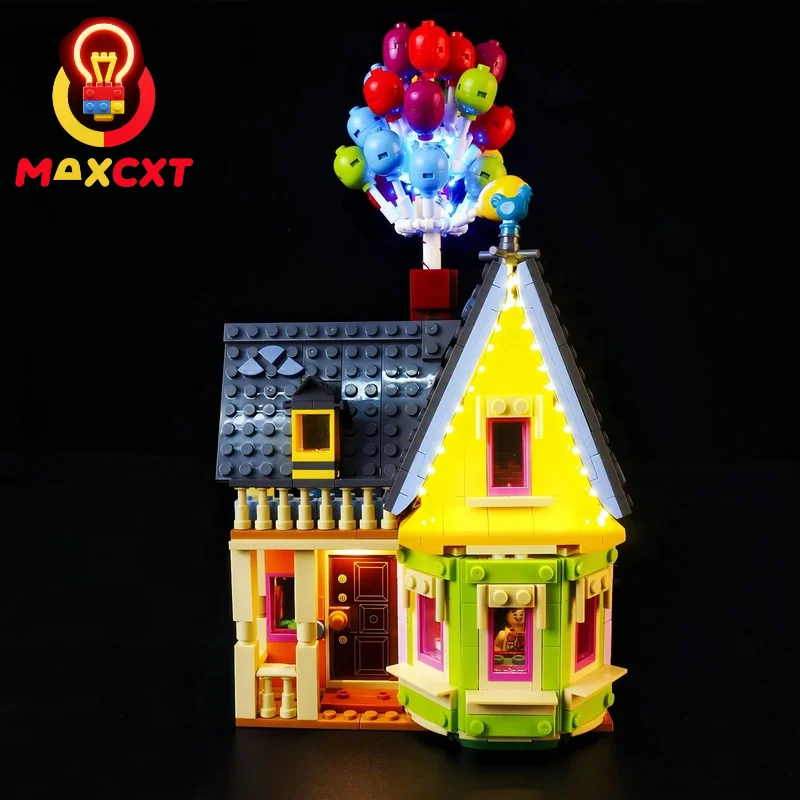 

MAXCXT LED Light For 43217 Disney City Expert Flying Balloon Up House DIY Decorative Lamp Not Include Lego Building Blocks Set