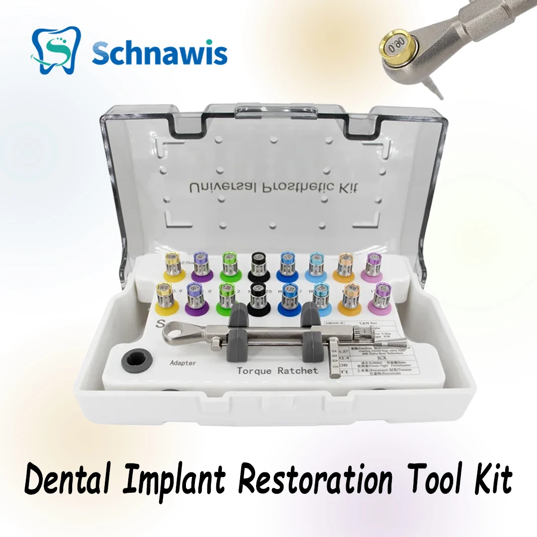 Dental Universal Implant Torque Screwdrivers Wrench Dental Implant Restoration Tool Kit 10-70NCM