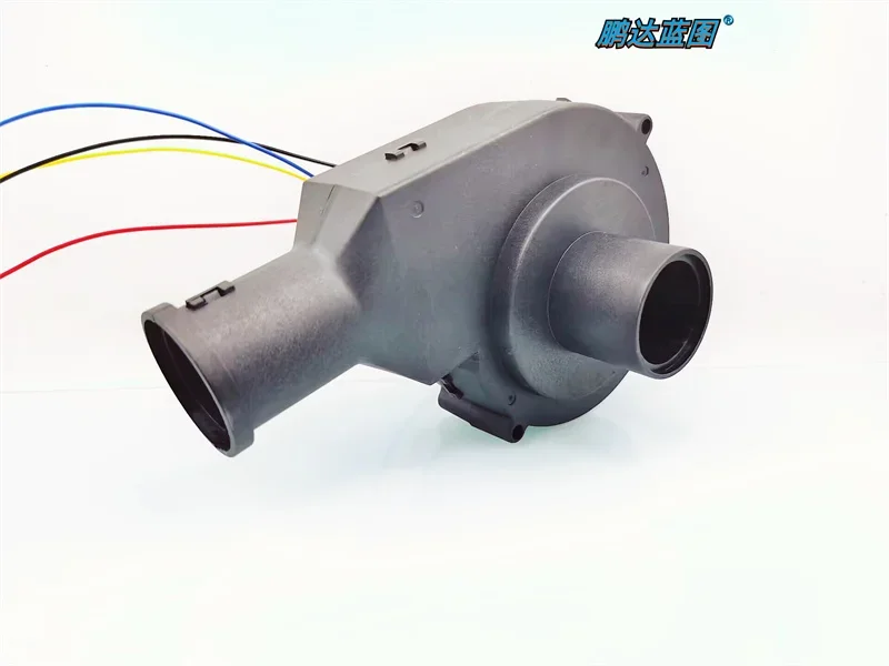 바베큐 난로 바람 수집 터빈 뜸 연기 배기 송풍기, 12V, 1.8A 고속 더블 볼 선풍기, 총재 포함