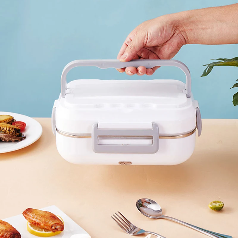 Lunch Box electric heating Car Home 2 In 1 12V-24V 110V Portable Stainless Steel Liner Bento Lunchbox Food Container Bento Box