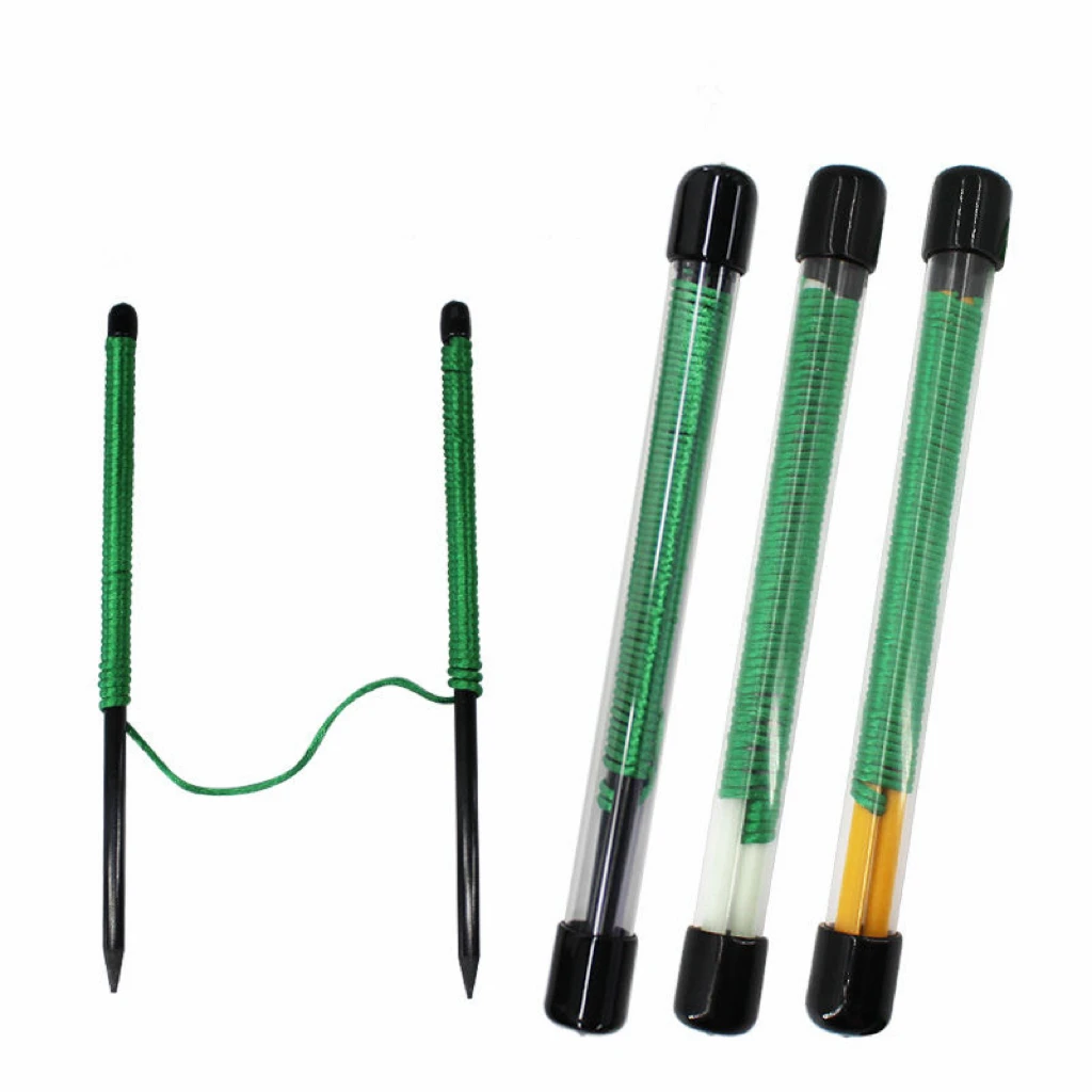 

Golf Alignment Sticks Golf Putting Trainer Glass Fiber Rope Durable Practice Training Aids Direction Pegs Golf Accessories