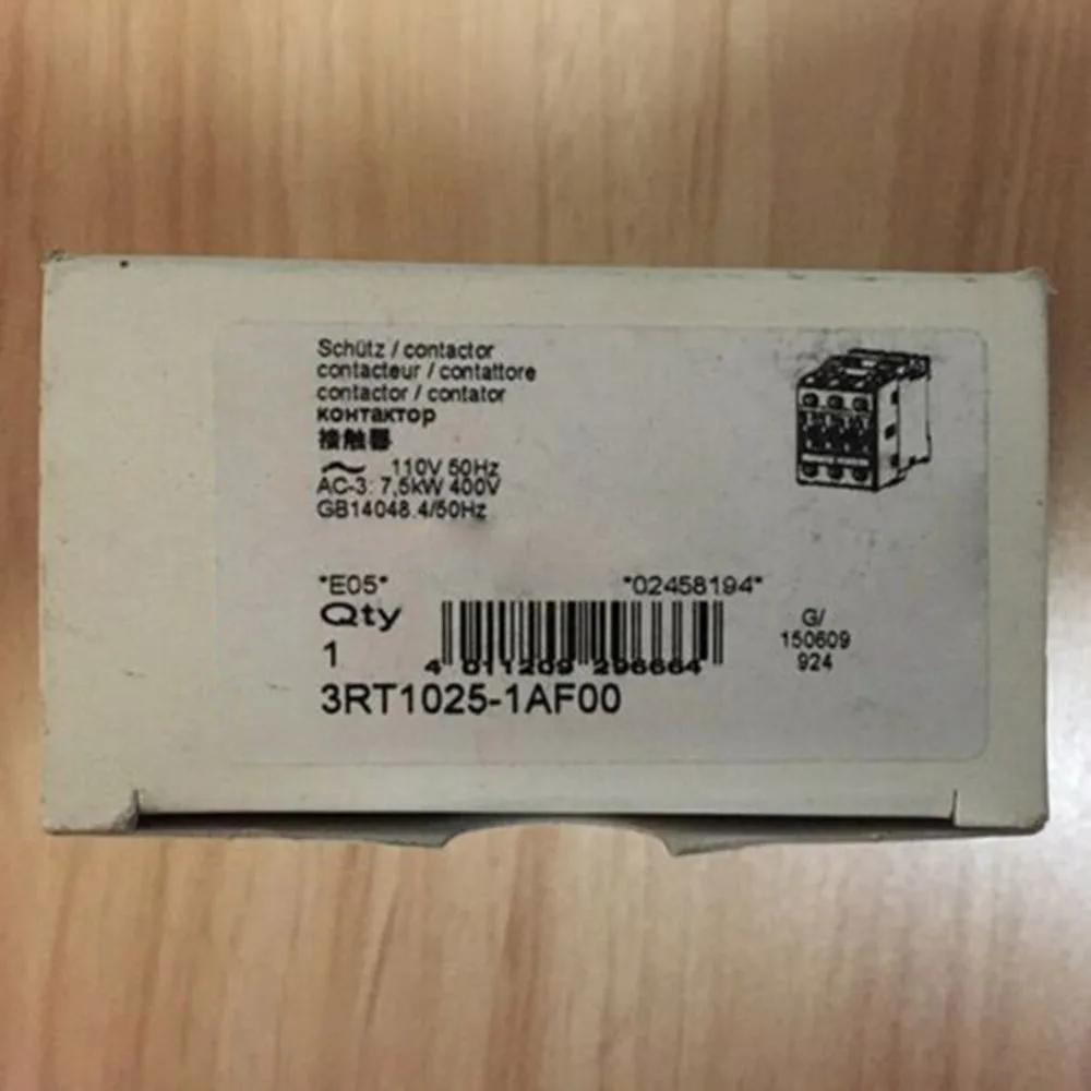 For Siemens 3RT1025-1AF00 17A 7.5 kW 110V AC 50 Hz 3-pole Contactor Module in Box