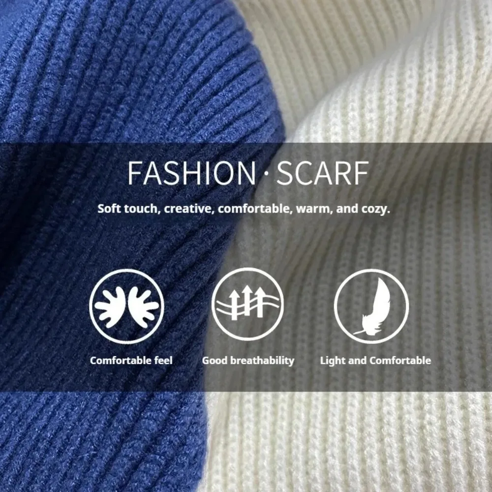 Set Tiga Potong Syal Rajut Musim Dingin Wanita Warna Solid Topi Syal Sarung Tangan Wanita Anti Angin Dewasa Set Syal Topi Wanita Modis