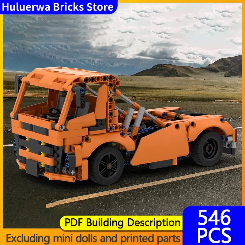 

Модель городской автомобиль MOC, строительные кирпичи, электрический сверхмощный грузовик, модульная технология, детские праздничные подарки, сборка игрушек, костюм