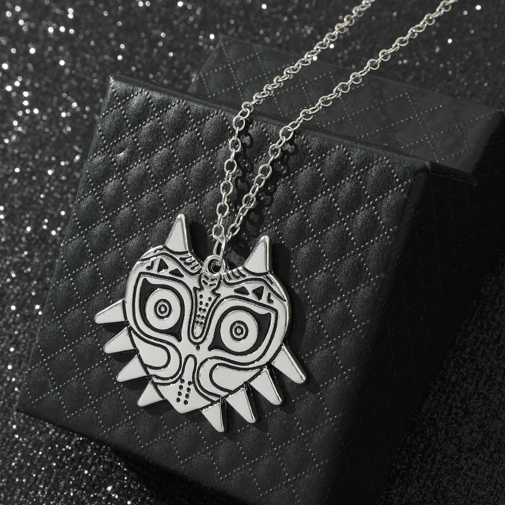 Men'S Fashion Model - Collier Pendentif Masque Style Punk Créatif,